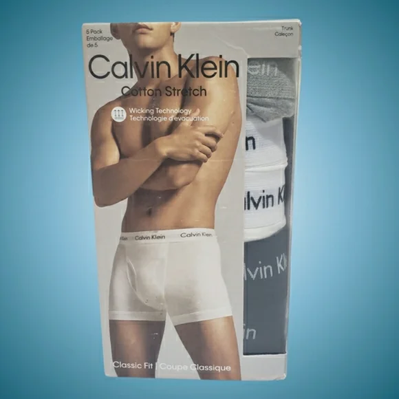 Calvin Klein Cotton Stretch Trunks Classic 10 Pairs Large White/Black/Grey